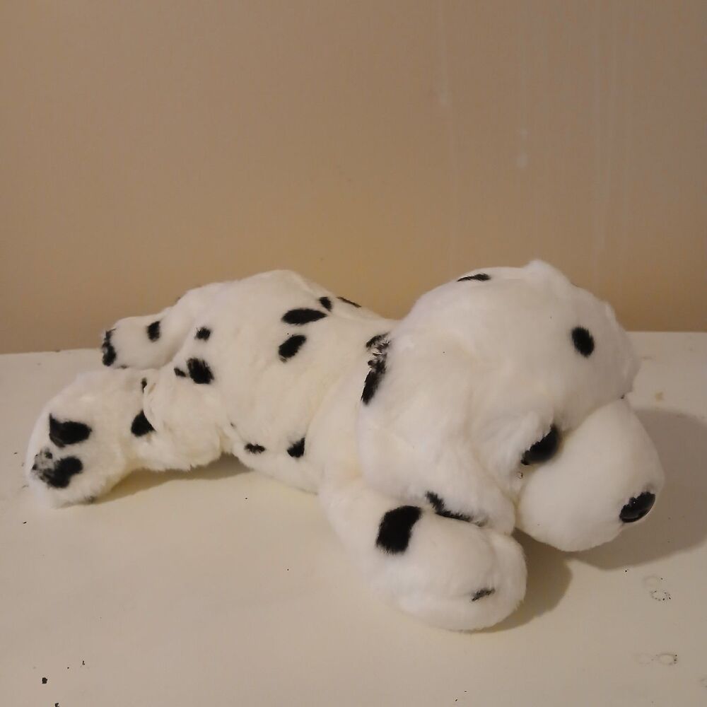 Aurora Black & White Flopsie Domino Dalmatian Stuffed Plush Animal Toy Doll 12"